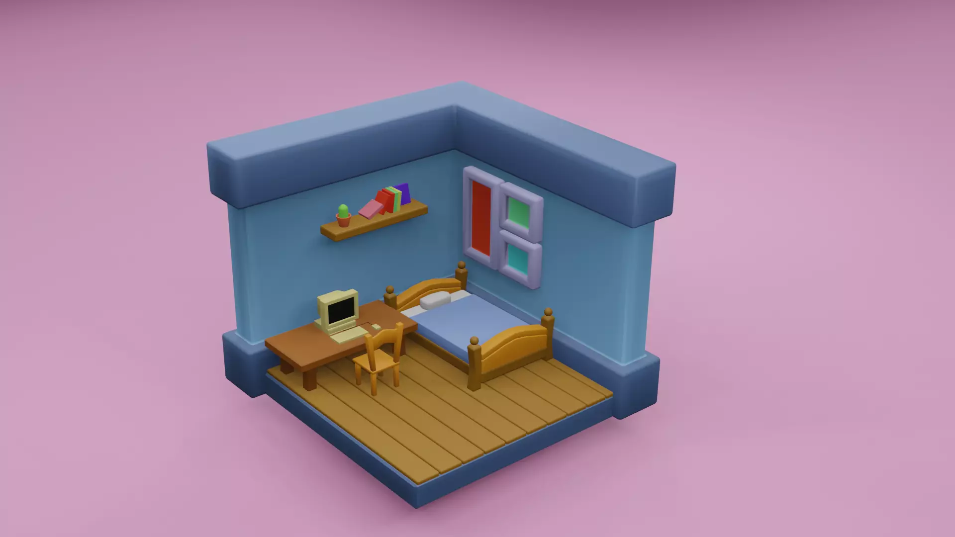 bedroom 3D model_0