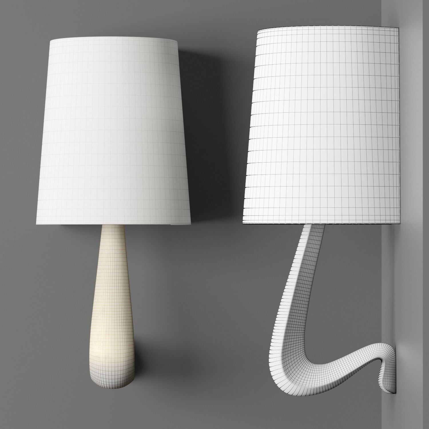 Wall sconce Visual Comfort Gaya collection 3D model_3