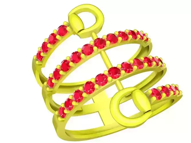 luxury korean fashion diamond women ring 5015