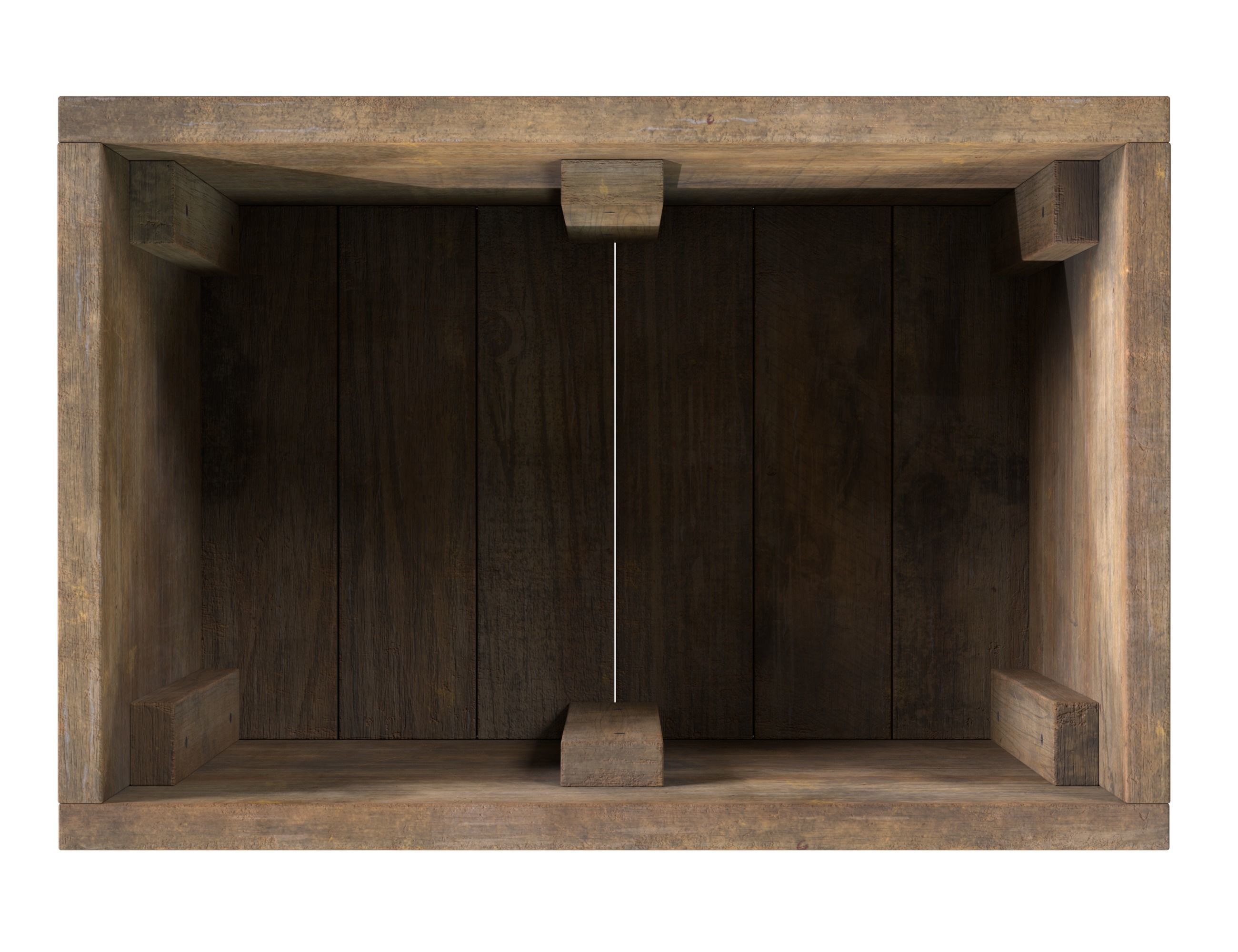 Old wooden boxes 3D Model Collection_22