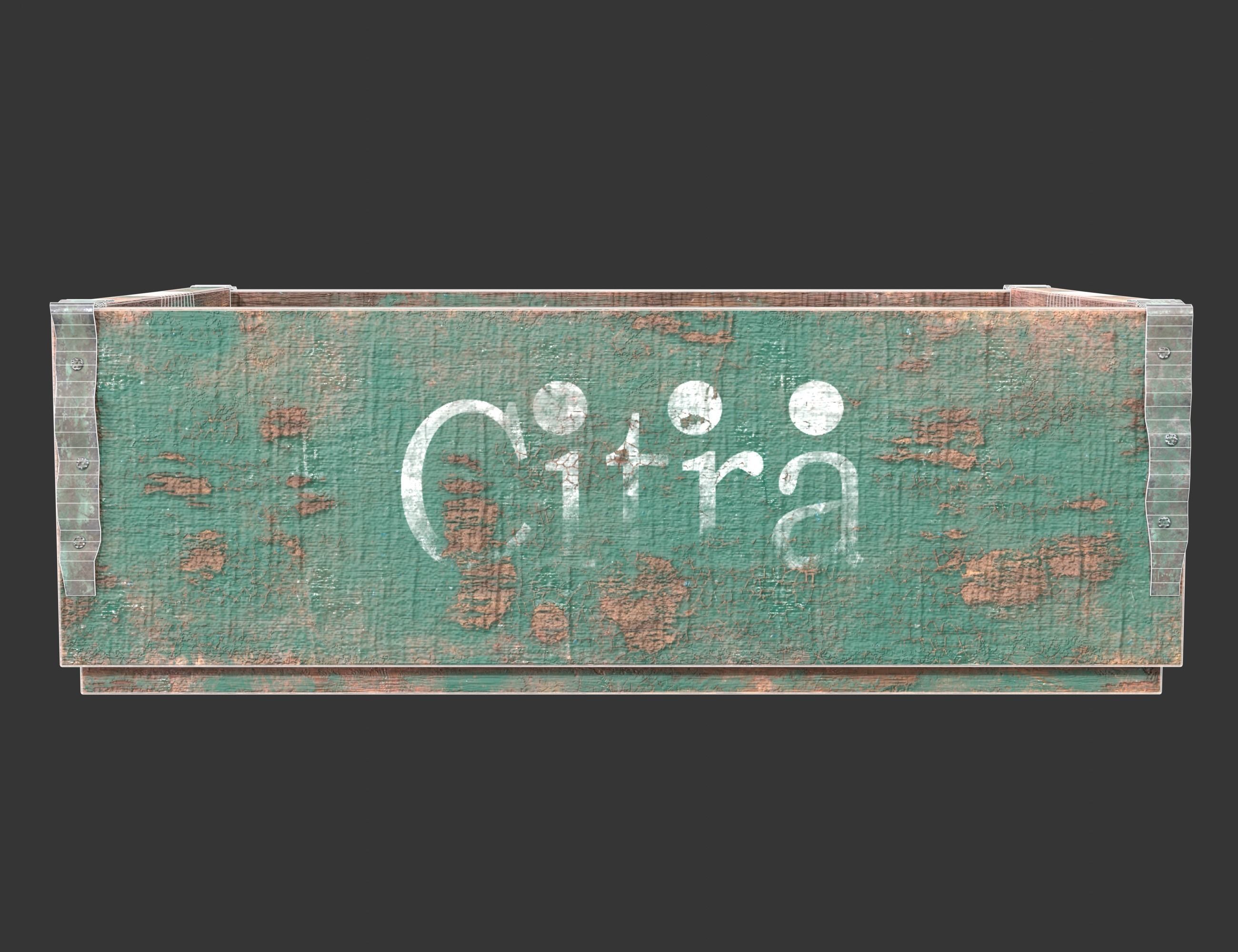 Old wooden boxes 3D Model Collection_54