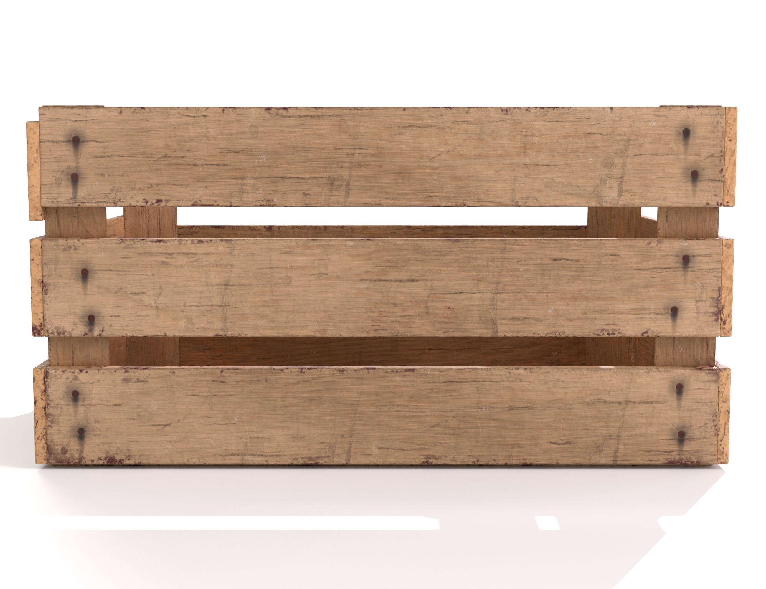 Old wooden boxes 3D Model Collection_14