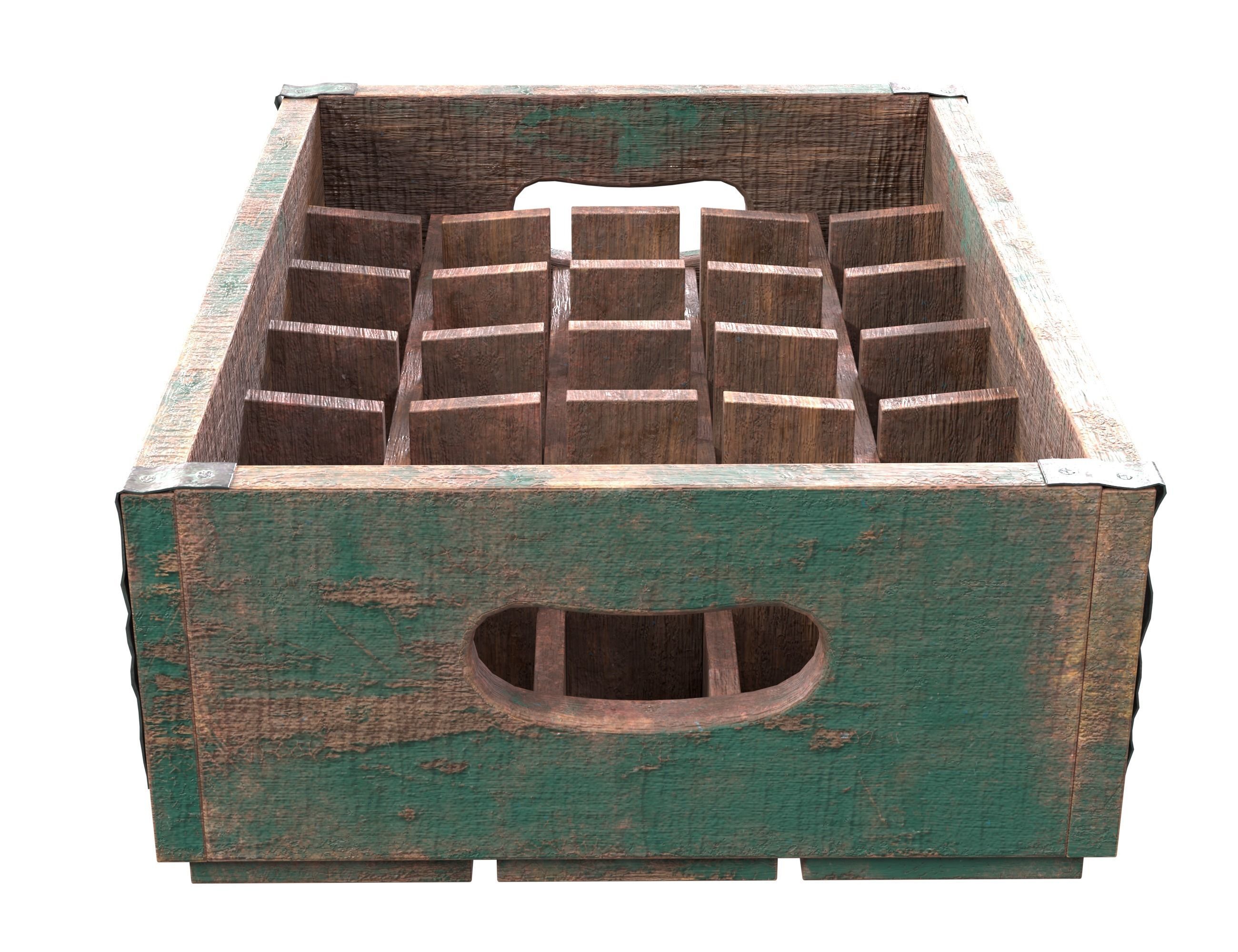 Old wooden boxes 3D Model Collection_53