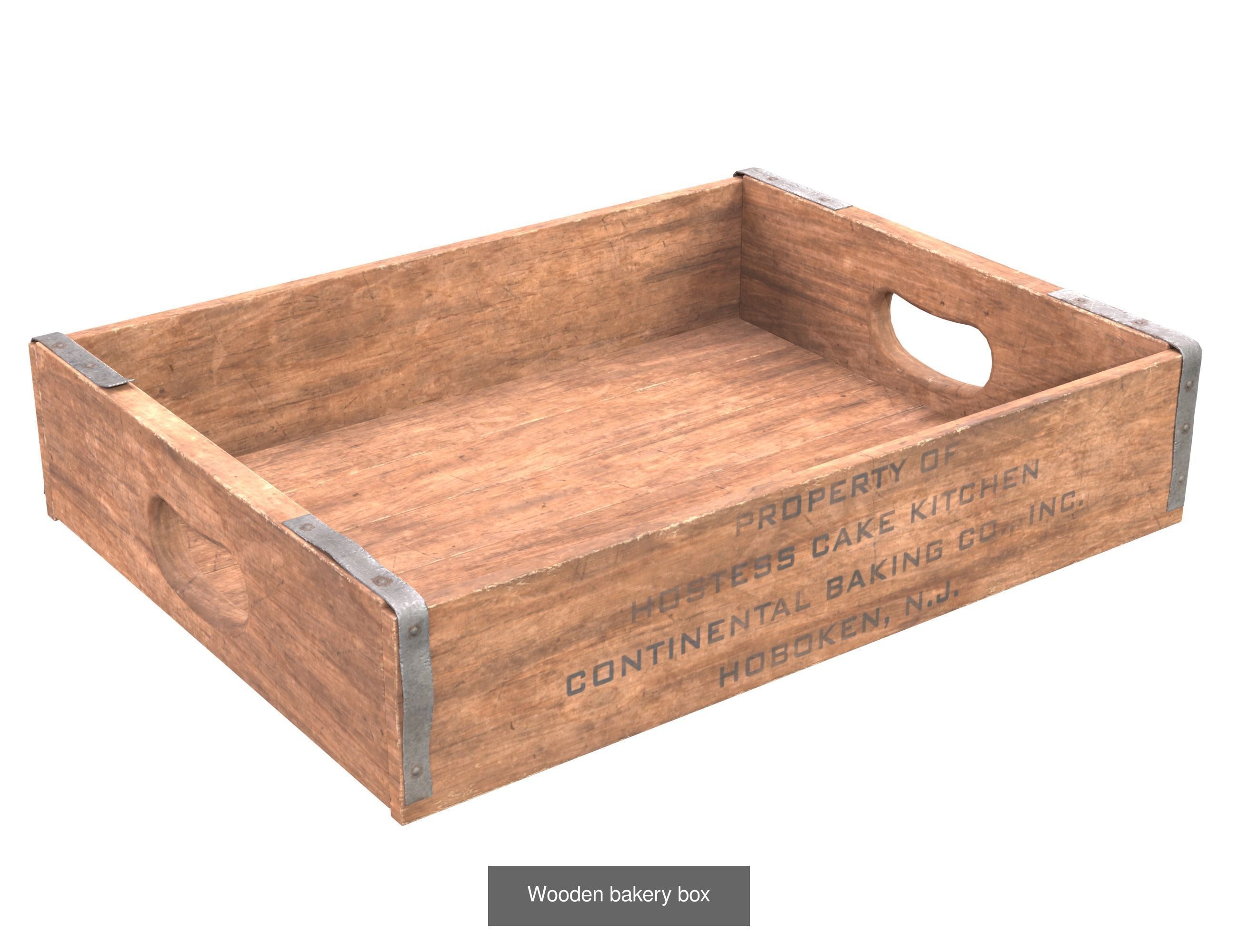 Old wooden boxes 3D Model Collection_9