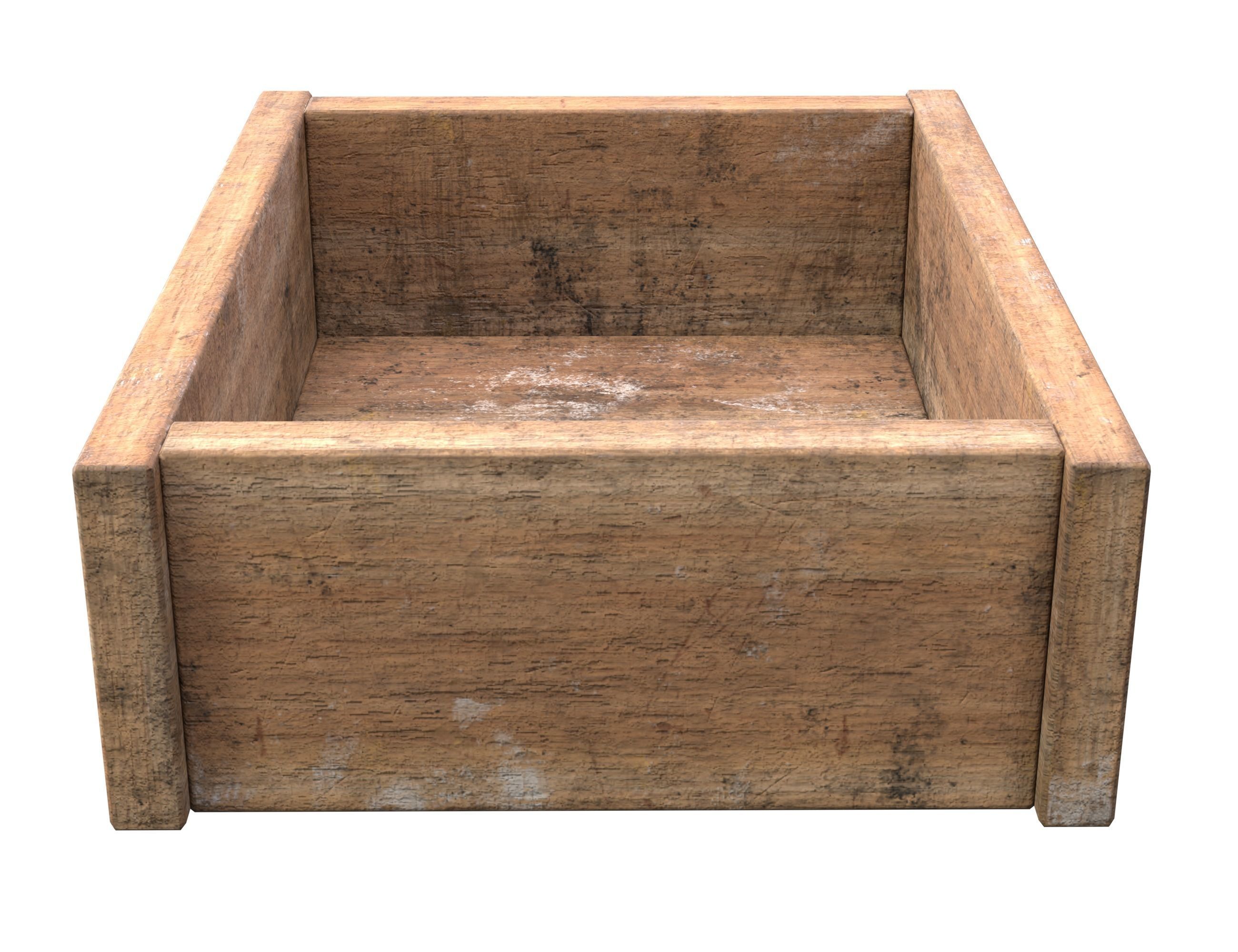 Old wooden boxes 3D Model Collection_30