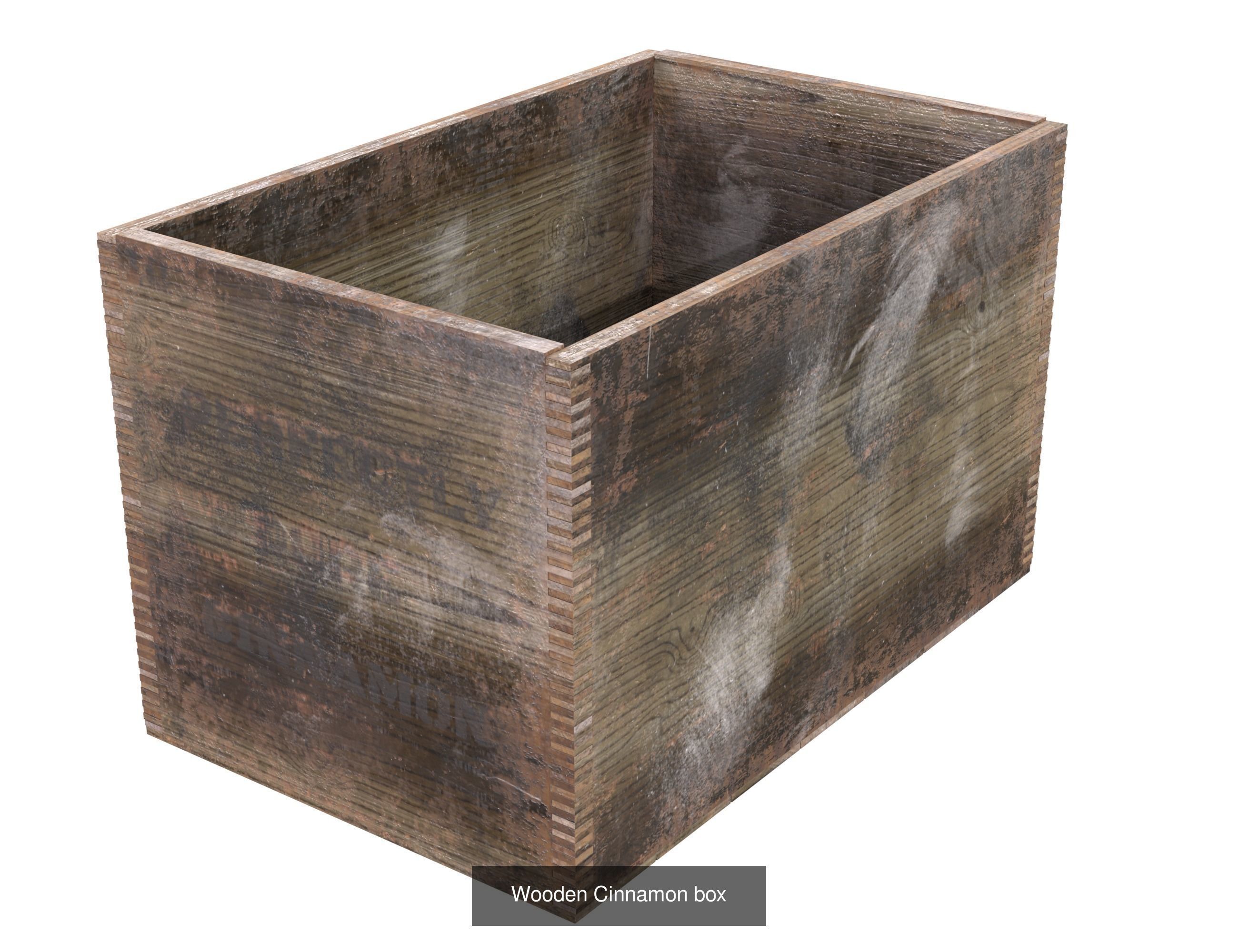 Old wooden boxes 3D Model Collection_2