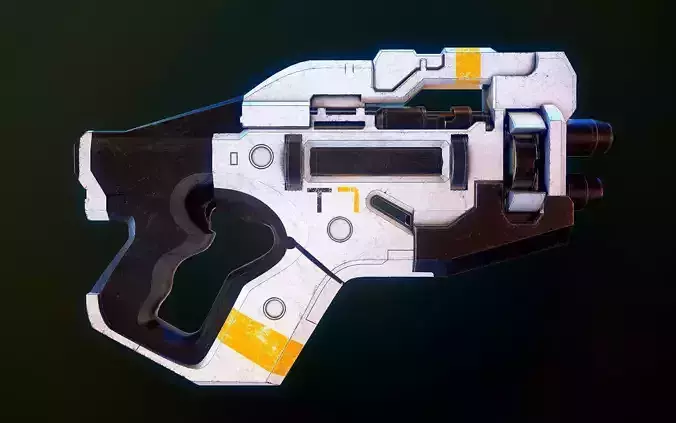  Talon T7 Heavy Pistol  Mass Effect 3D model