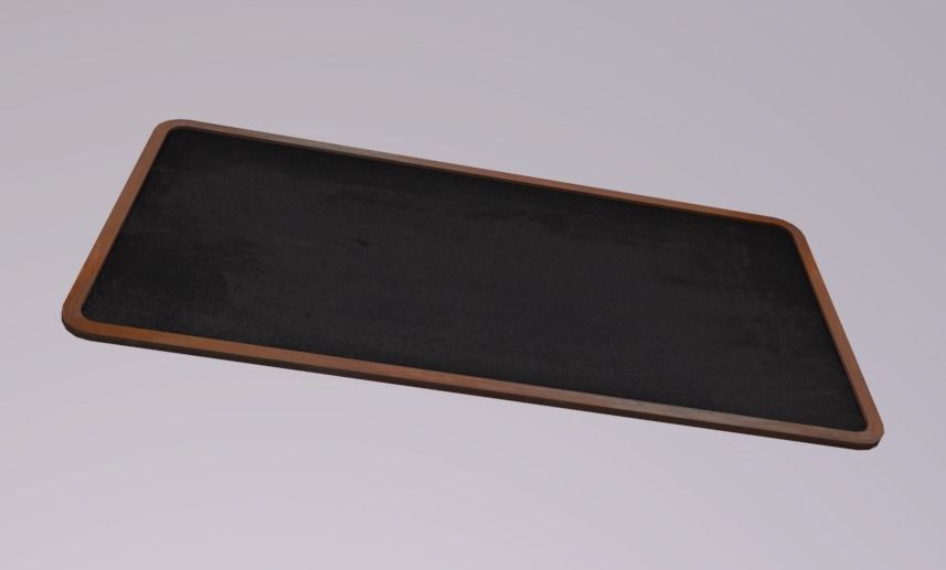 Black Board Low-poly 3D model_4