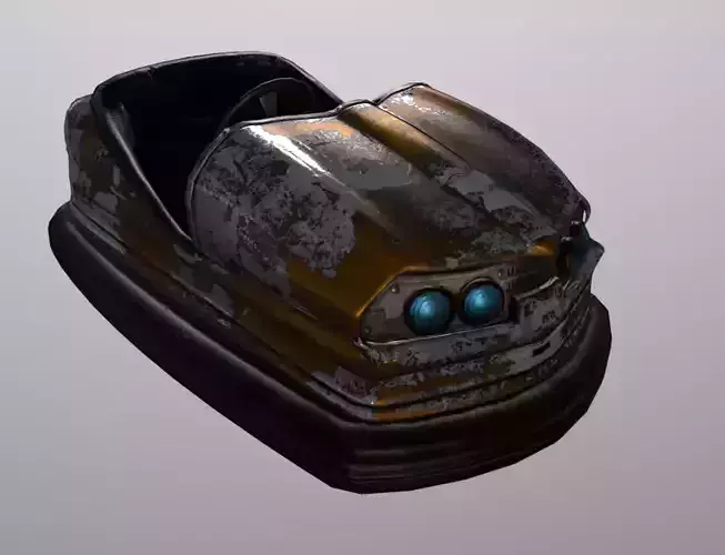 Bumper Car Low-poly 3D model