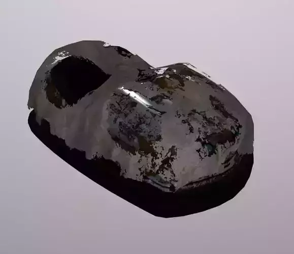 Bumper Car With Tarp Low-poly 3D model