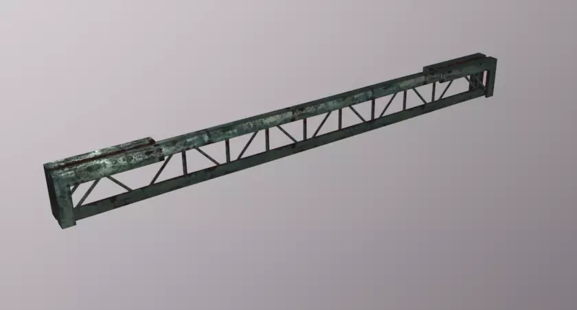 Ceiling Beam Low-poly 3D model_0