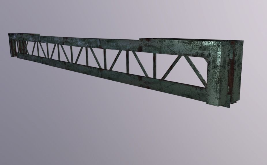 Ceiling Beam Low-poly 3D model_3