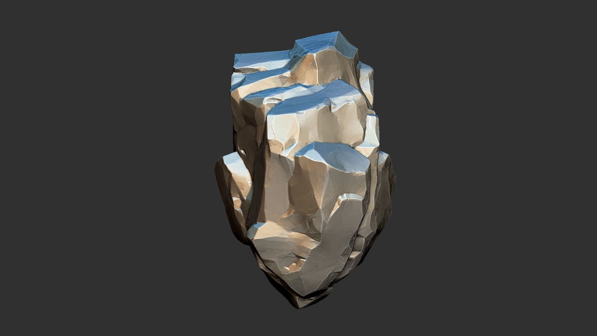 3D Mountain rock Zbrush sculpt 3D model_22