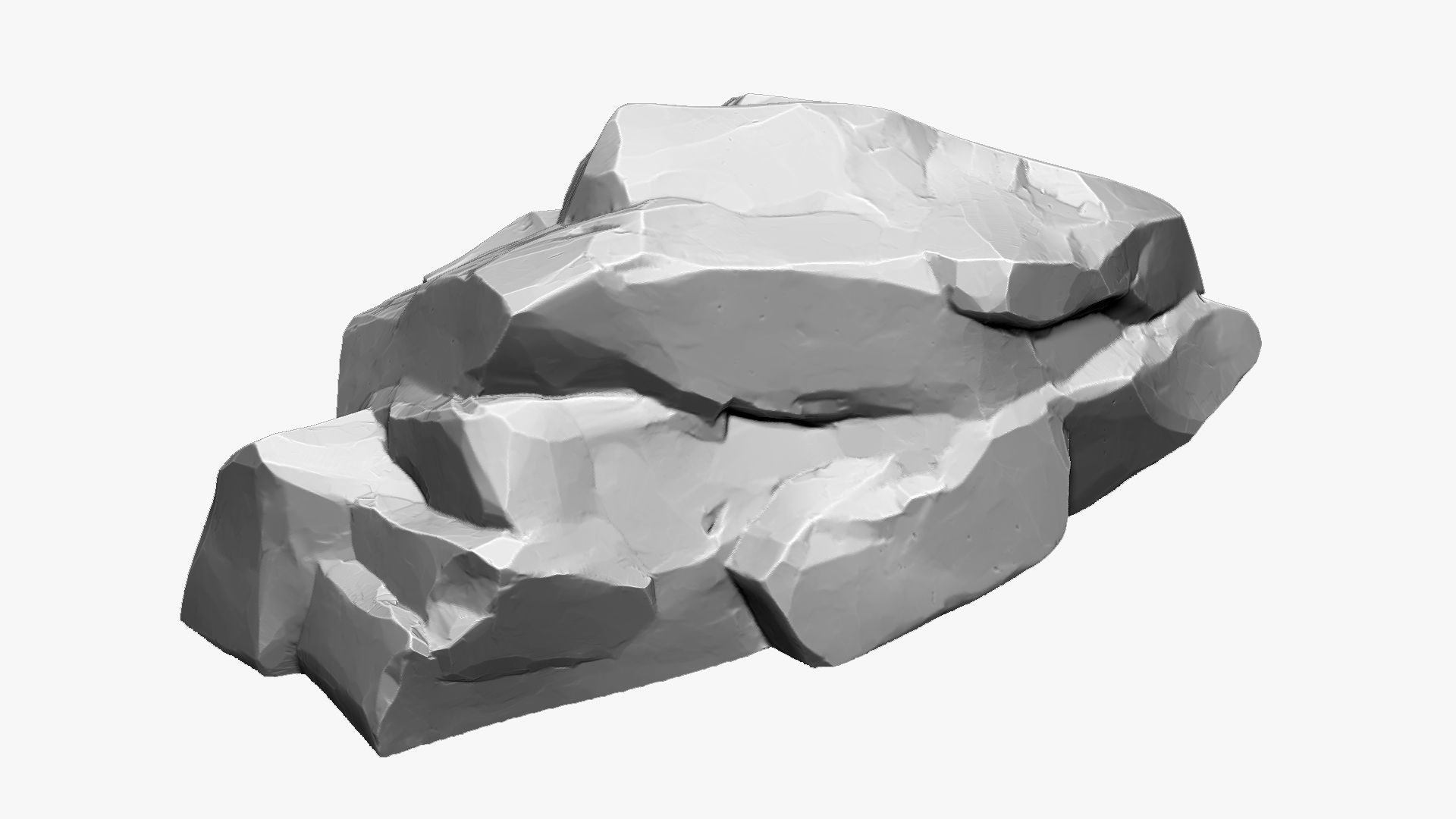 3D Mountain rock Zbrush sculpt 3D model_2