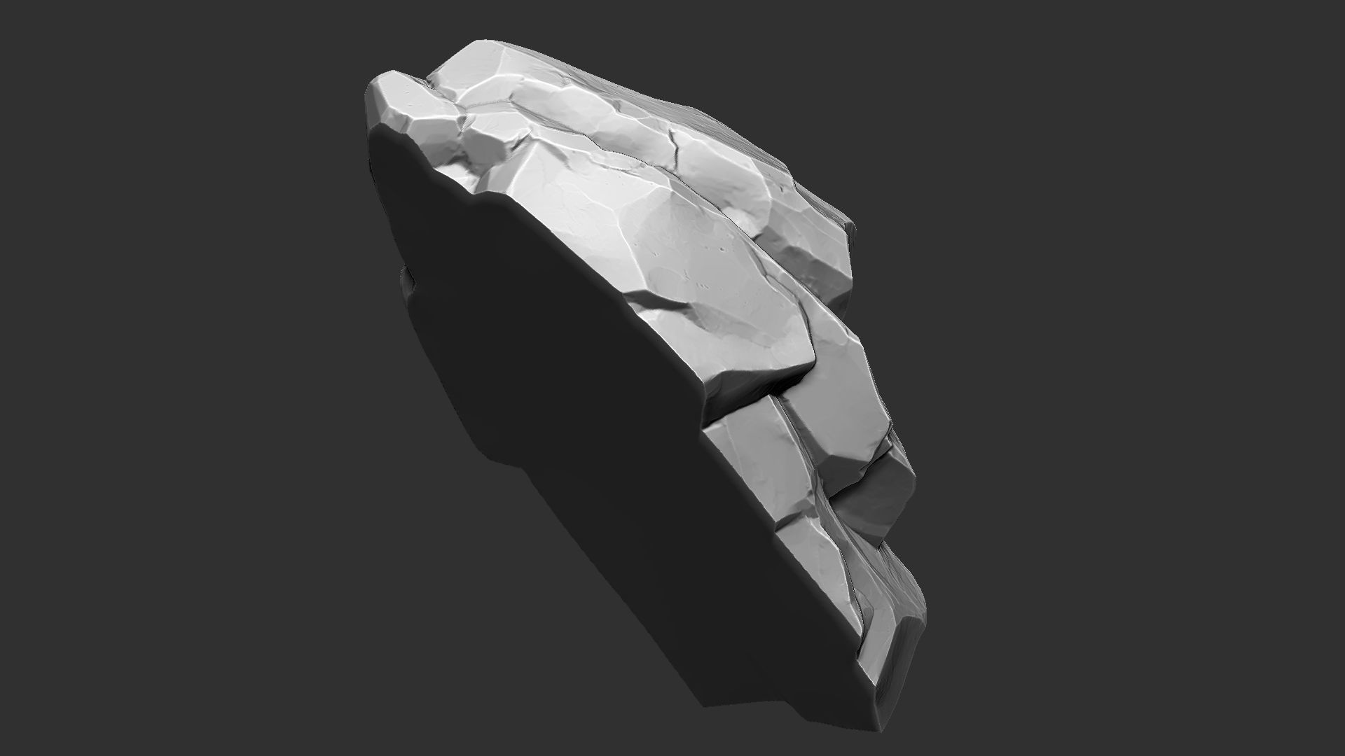 3D Mountain rock Zbrush sculpt 3D model_14