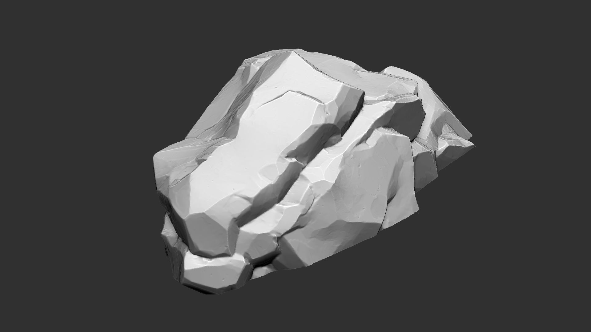 3D Mountain rock Zbrush sculpt 3D model_10