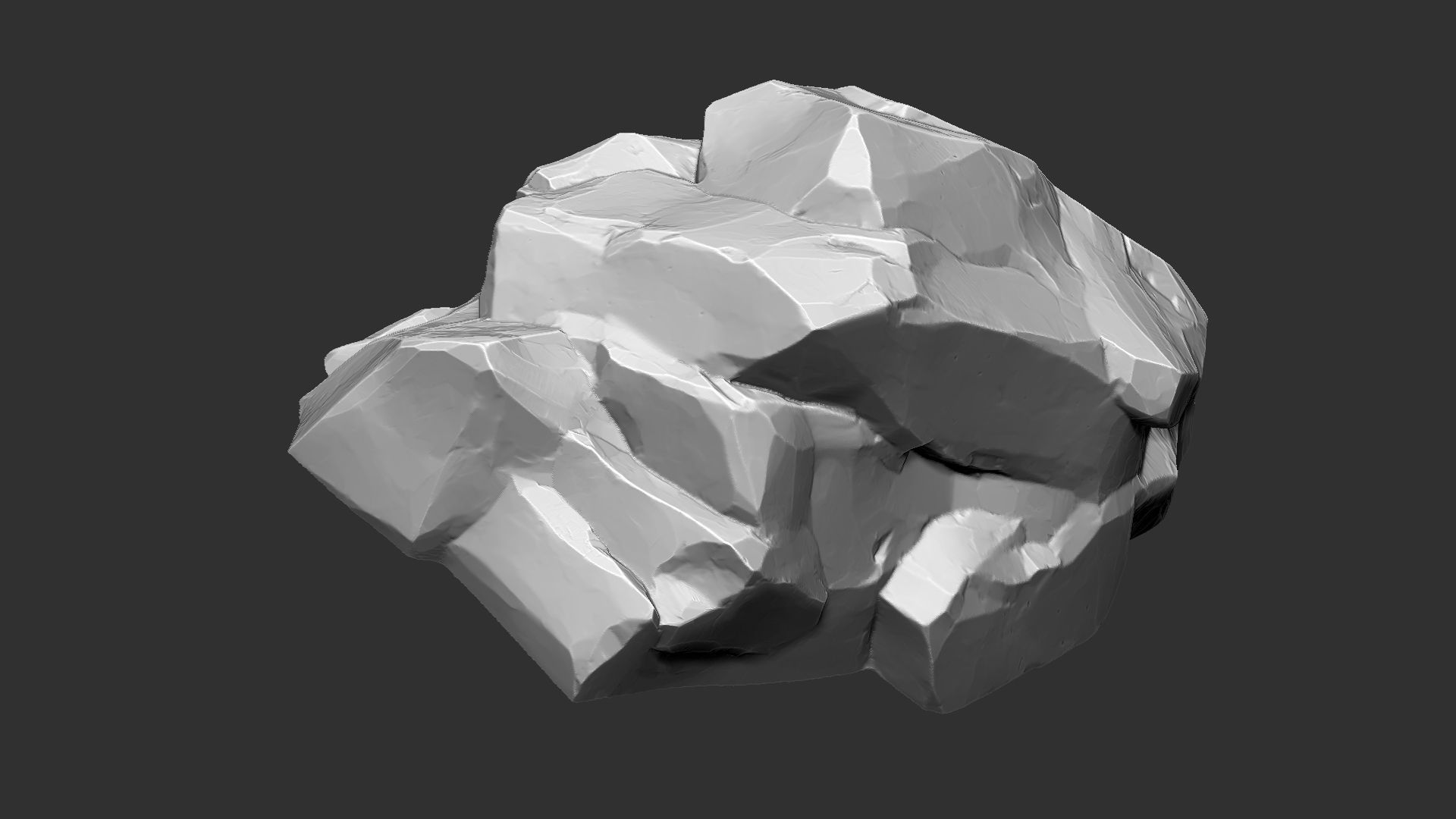 3D Mountain rock Zbrush sculpt 3D model_8
