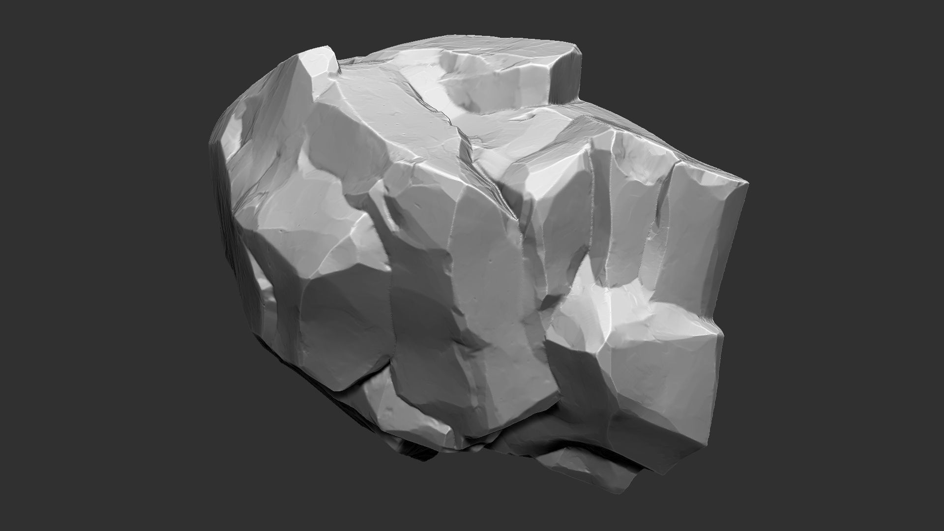 3D Mountain rock Zbrush sculpt 3D model_12