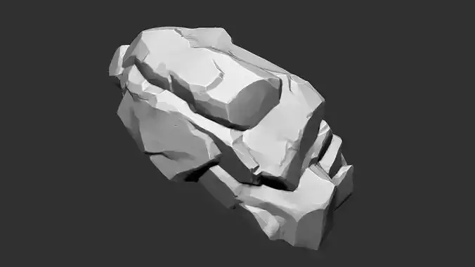 3D Mountain rock Zbrush sculpt