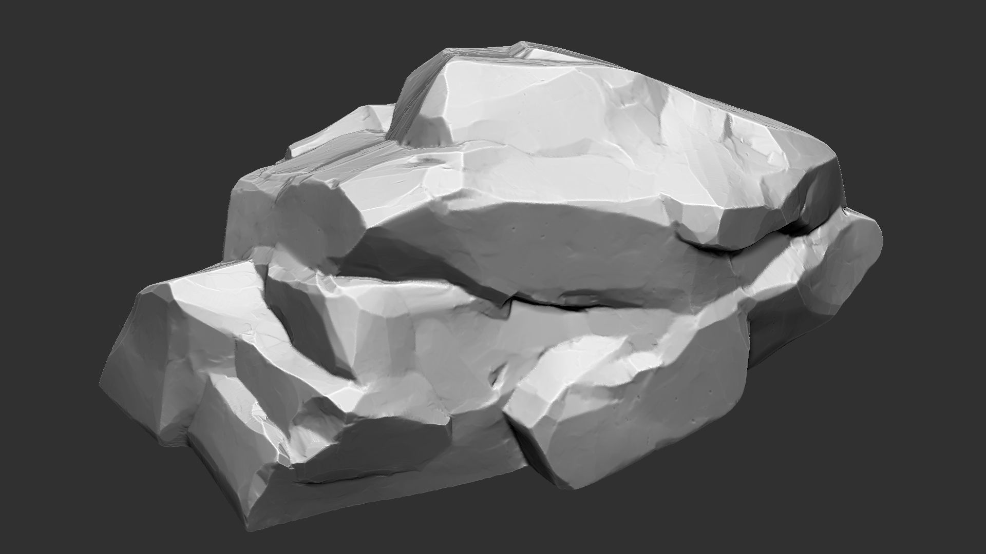 3D Mountain rock Zbrush sculpt 3D model_4