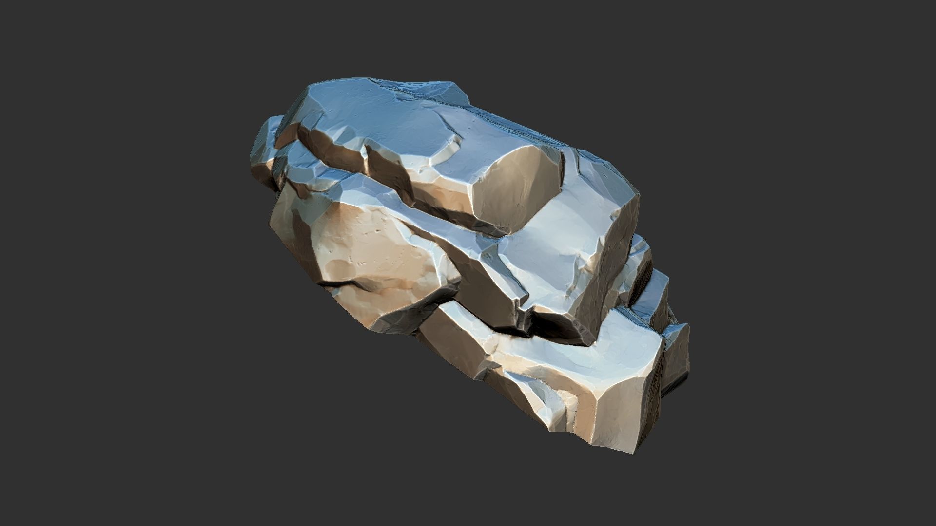 3D Mountain rock Zbrush sculpt 3D model_18