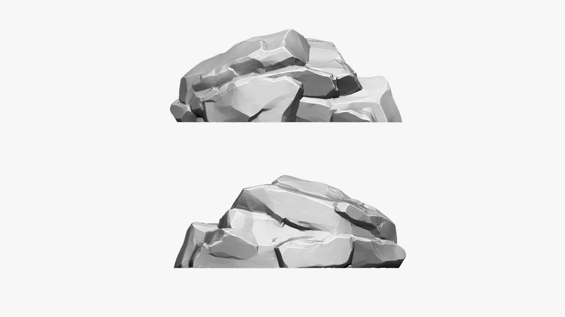 3D Mountain rock Zbrush sculpt 3D model_1