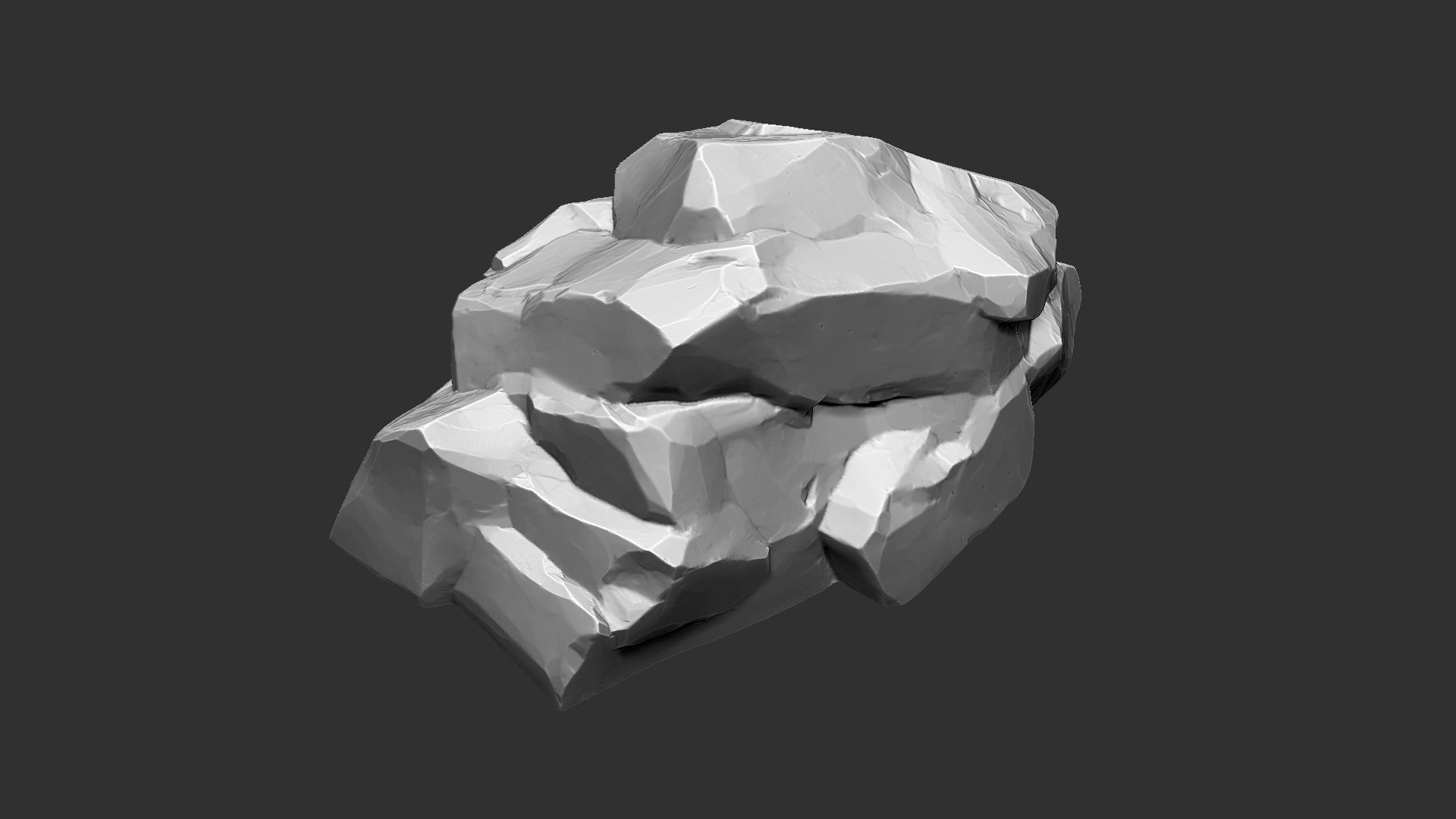 3D Mountain rock Zbrush sculpt 3D model_16