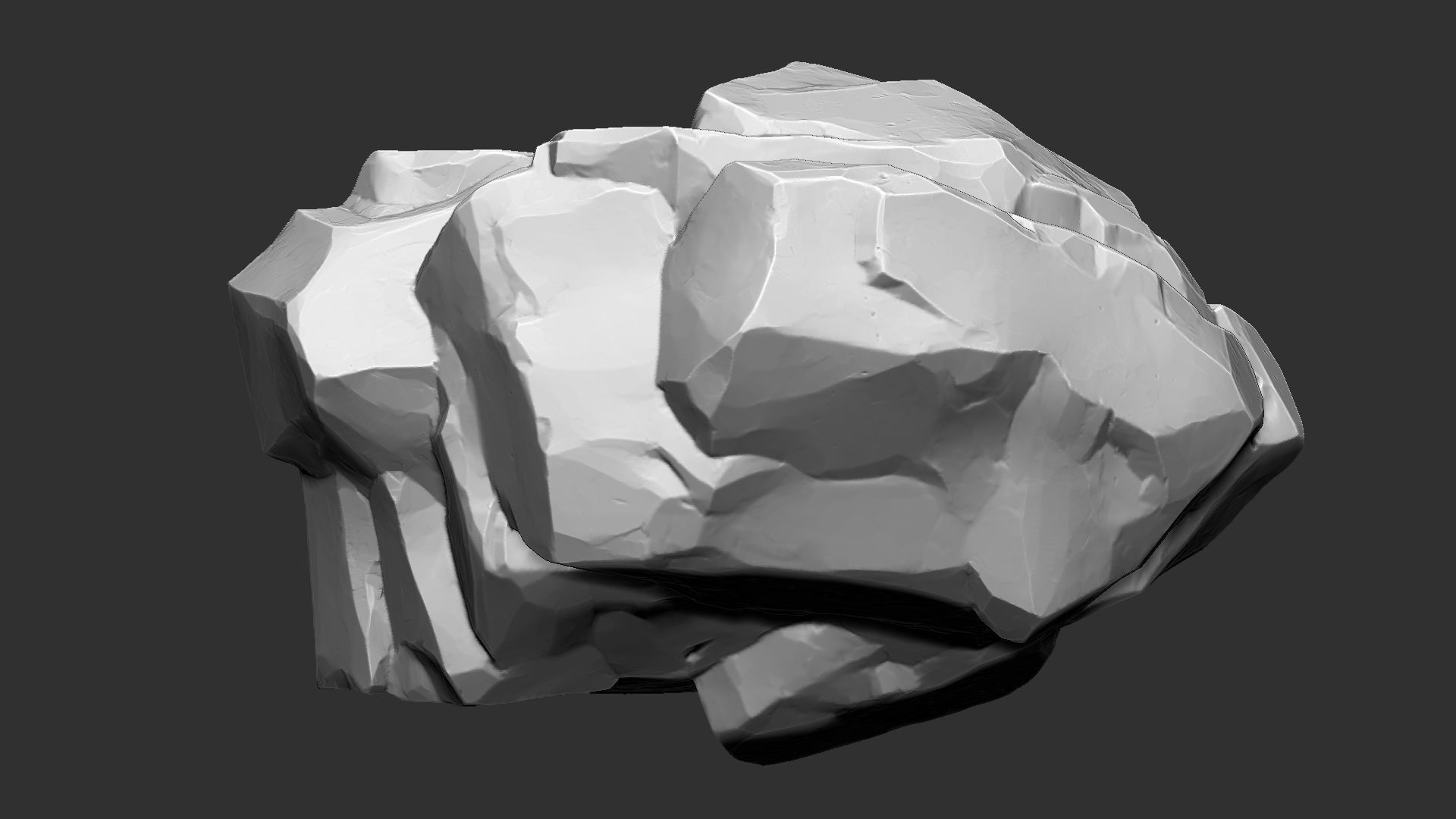 3D Mountain rock Zbrush sculpt 3D model_7