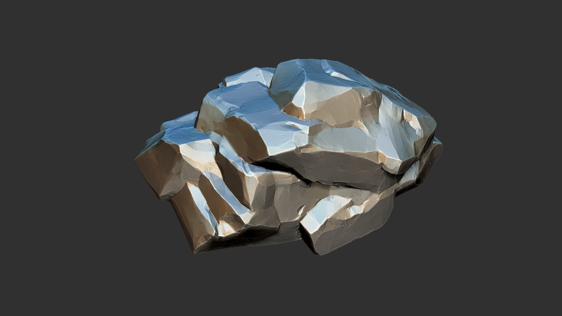 3D Mountain rock Zbrush sculpt 3D model_17