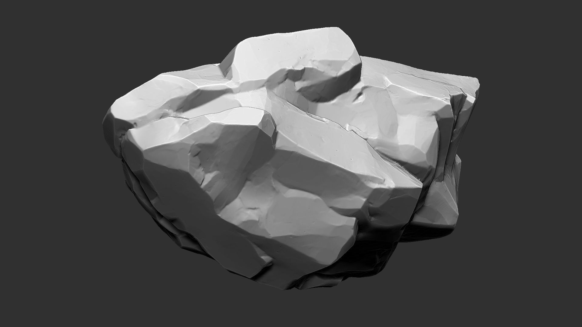 3D Mountain rock Zbrush sculpt 3D model_13