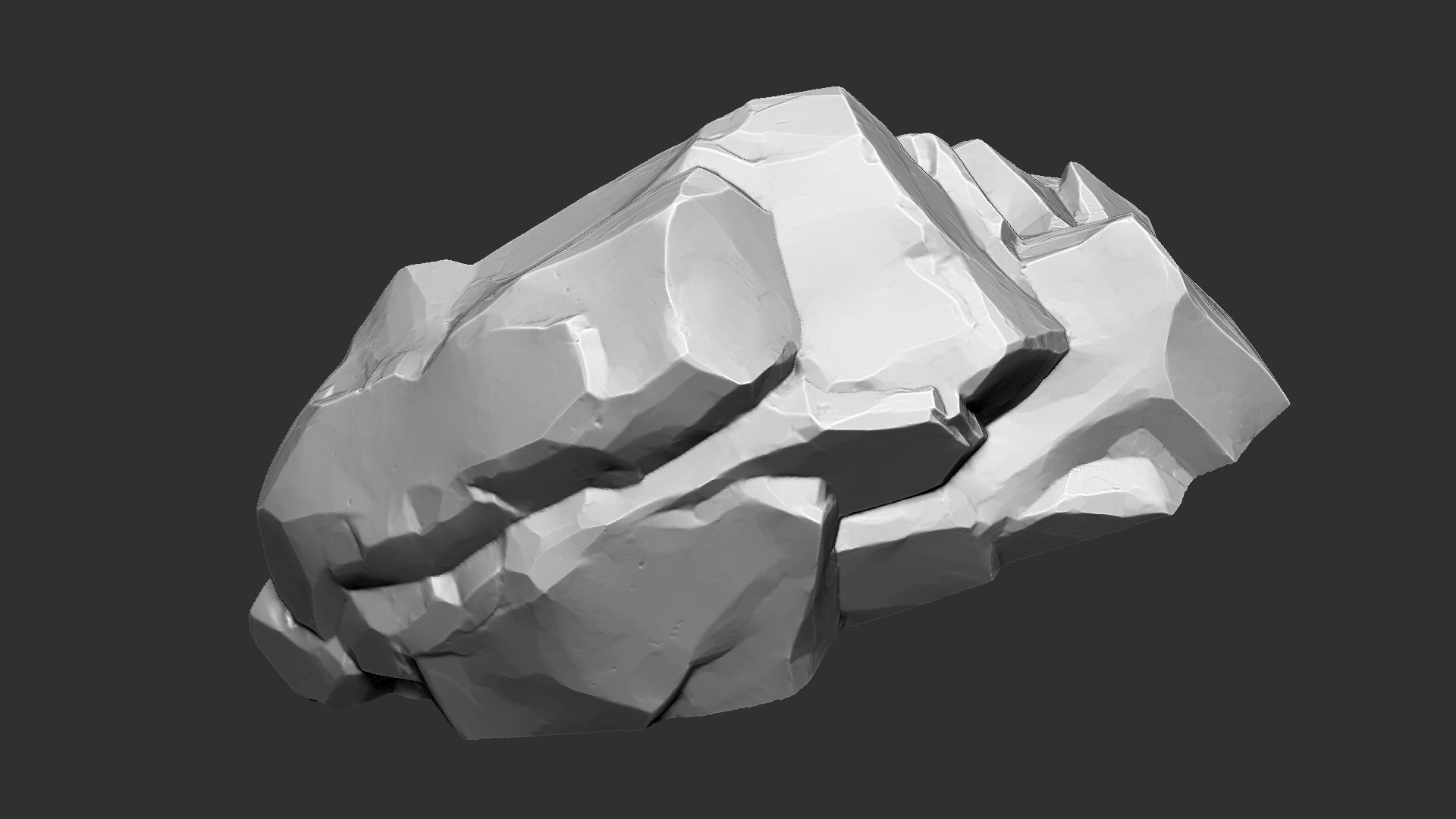 3D Mountain rock Zbrush sculpt 3D model_11