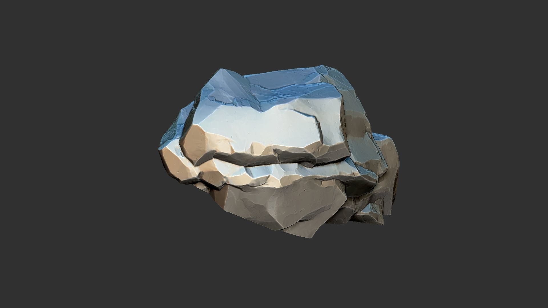 3D Mountain rock Zbrush sculpt 3D model_19