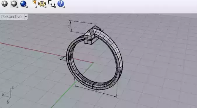 3D TiffanyRing 3D print Model