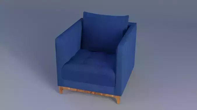 Sofa 3D Model Low-poly Low-poly 3D model