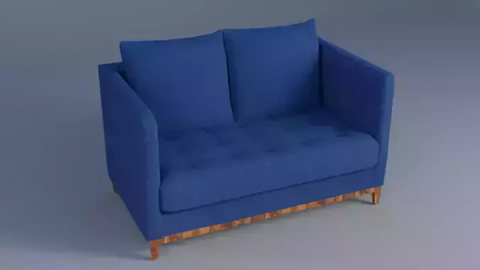 Sofa 3D Model  Low-poly 3D model