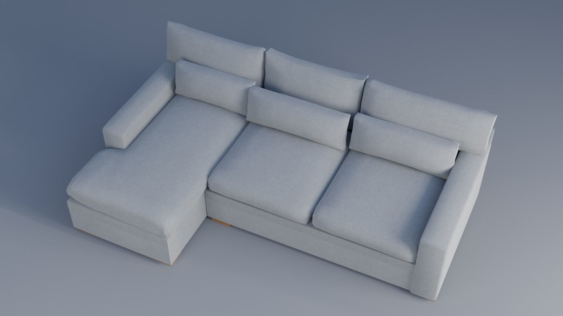 Sofa 3D Model Low-poly 3D model_1