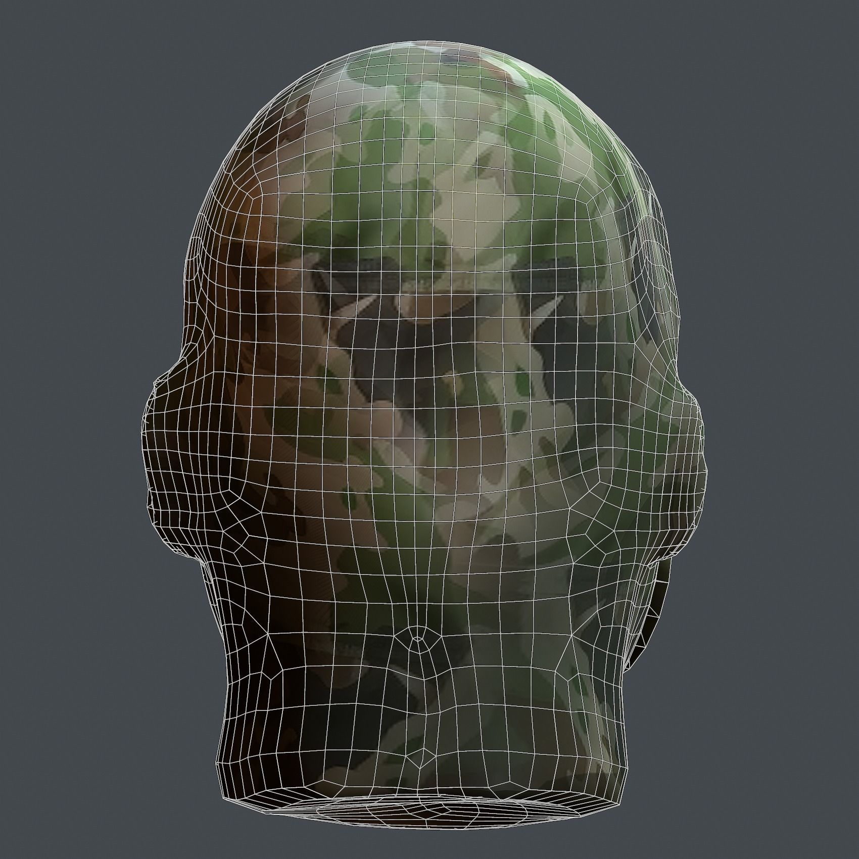 Helmet 3d model military combat Military Low-poly Low-poly 3D model_8