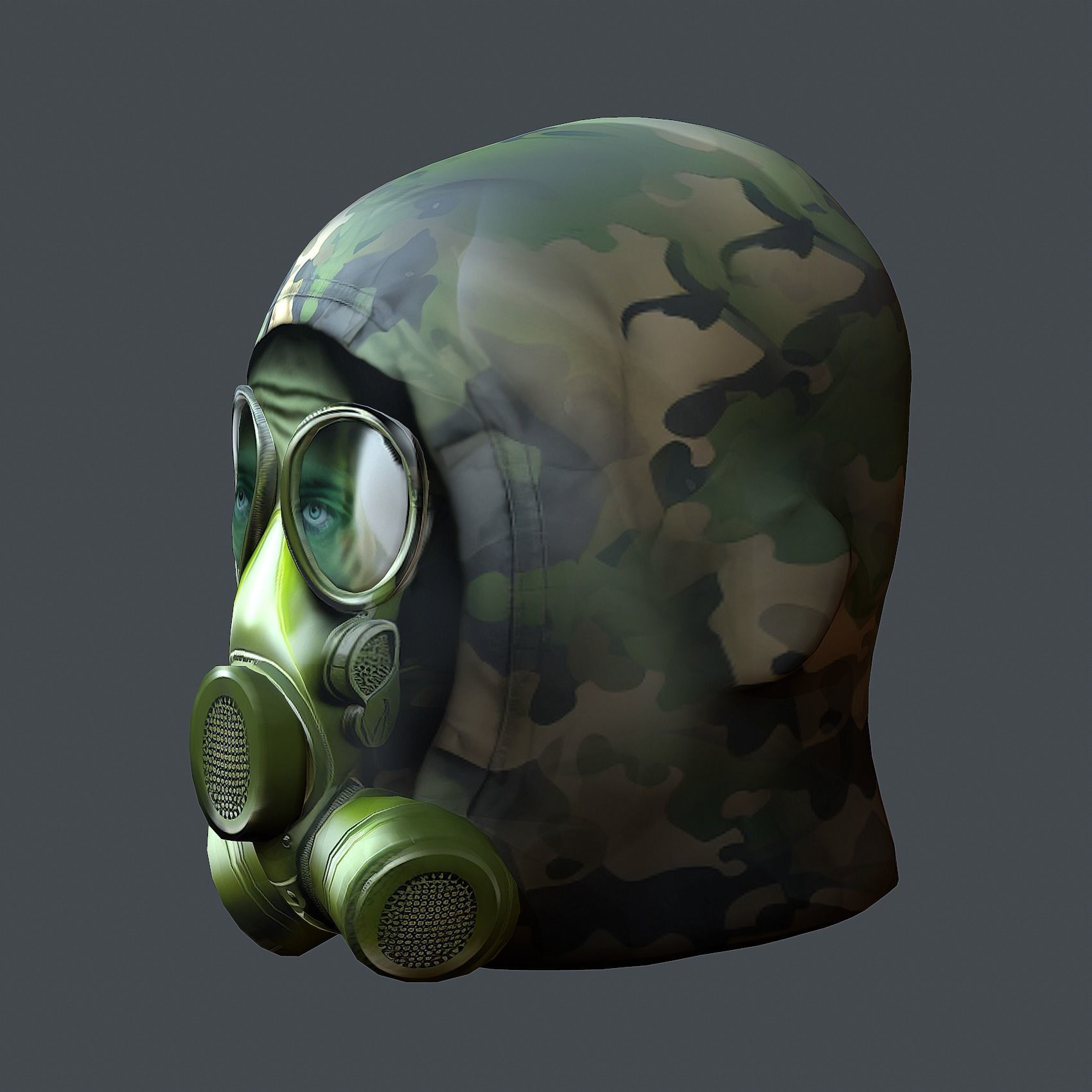 Helmet 3d model military combat Military Low-poly Low-poly 3D model_8