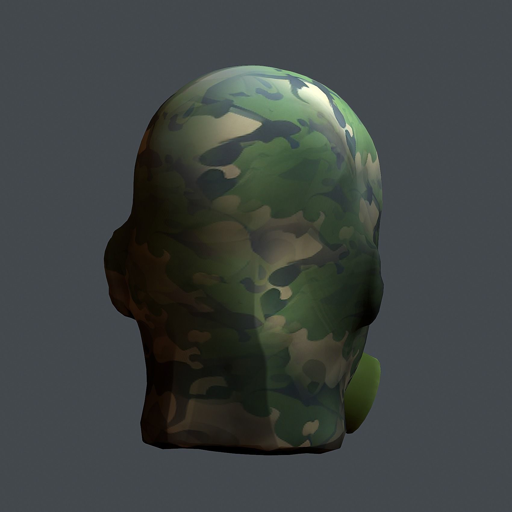 Helmet 3d model military combat Military Low-poly Low-poly 3D model_7
