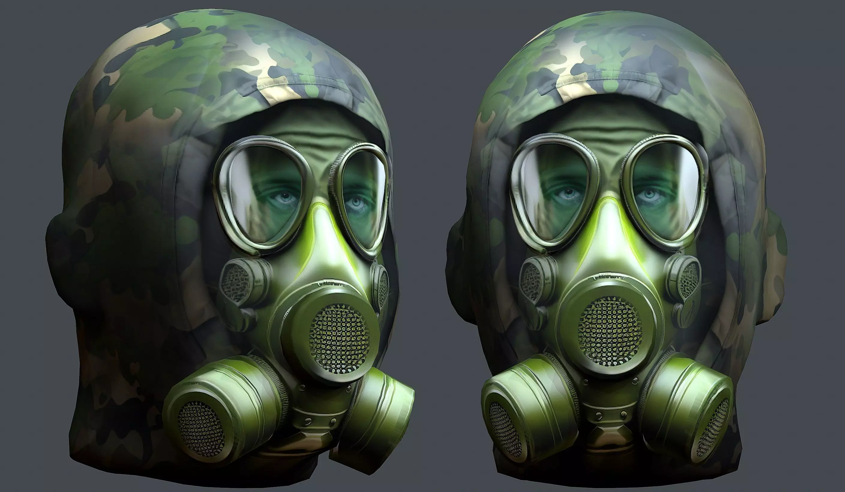 Helmet 3d model military combat Military Low-poly Low-poly 3D model_0