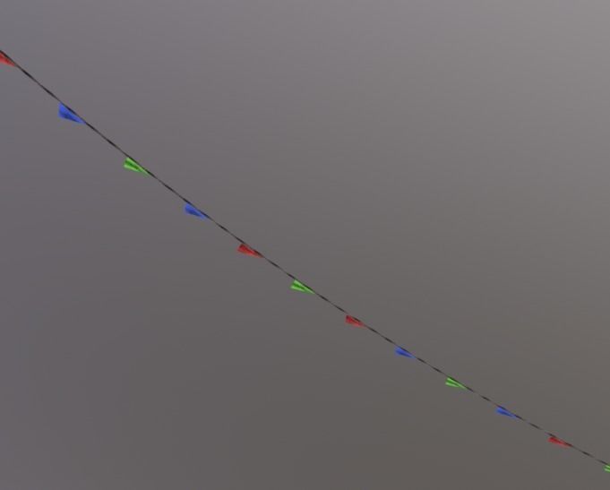 Flags Low-poly 3D model_3