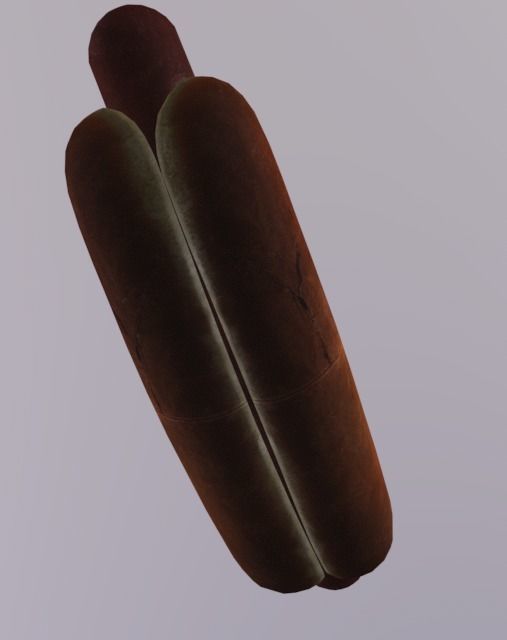 HotDog Low-poly 3D model_4