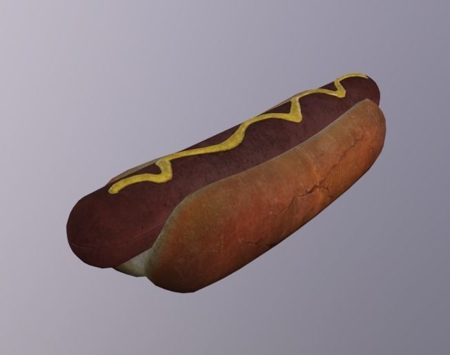 HotDog Low-poly 3D model_3