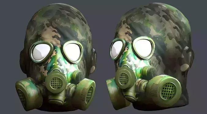 Helmet 3d model military combat Military Low-poly