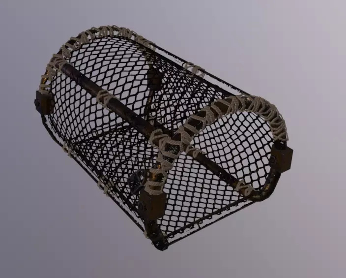 LobsterPot Low-poly 3D model_0