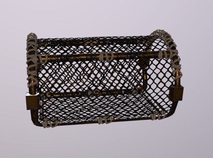 LobsterPot Low-poly 3D model_3