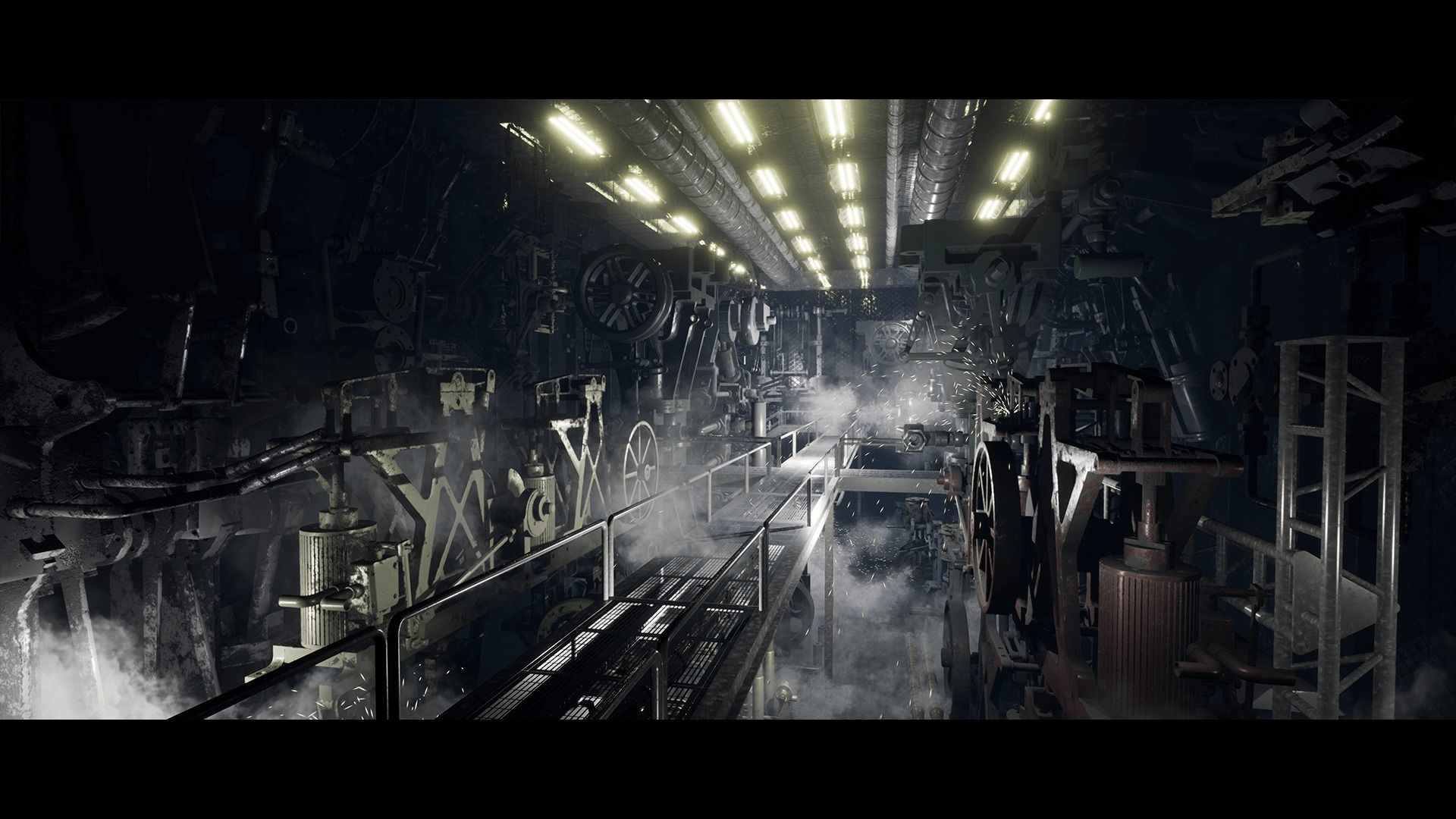 EngineHall Low-poly 3D model_6