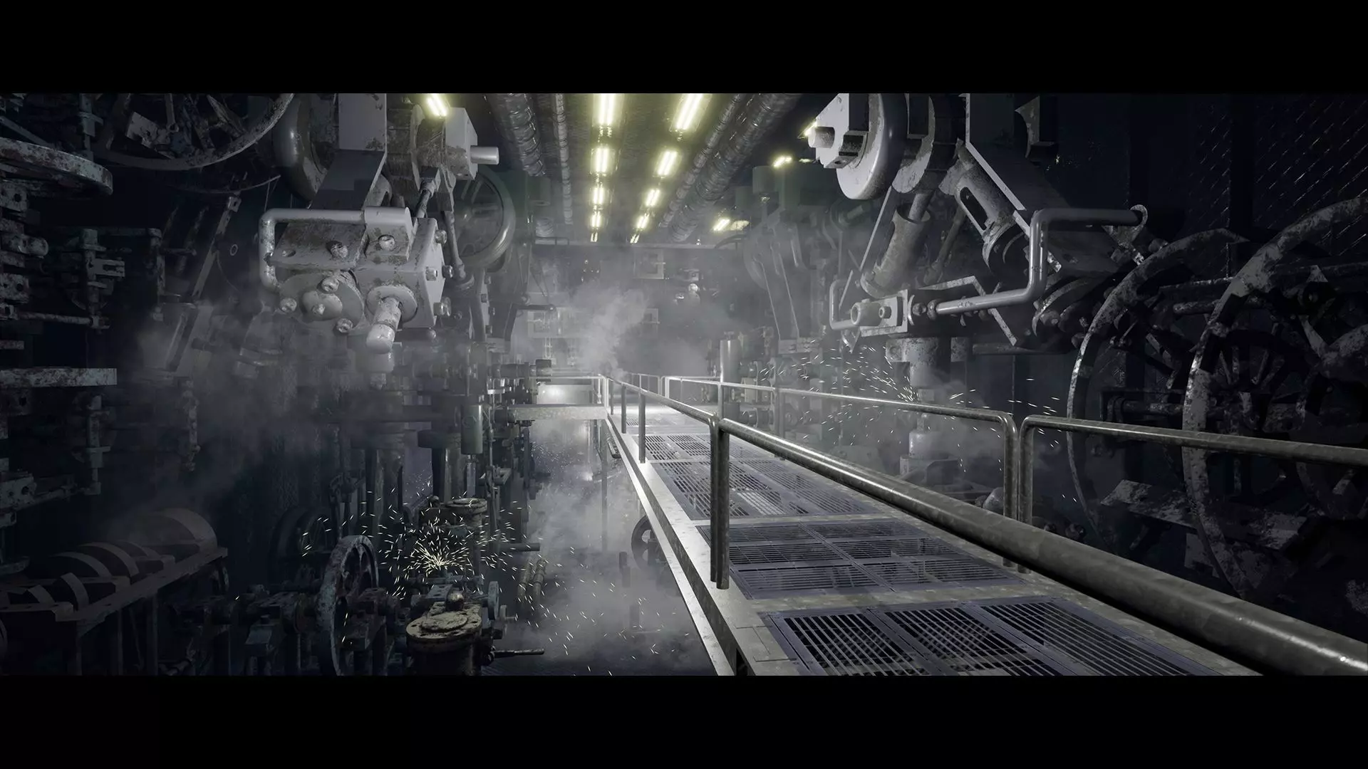 EngineHall Low-poly 3D model_0