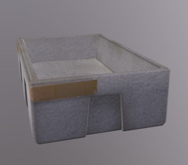 PolystyreneBox Low-poly 3D model_5