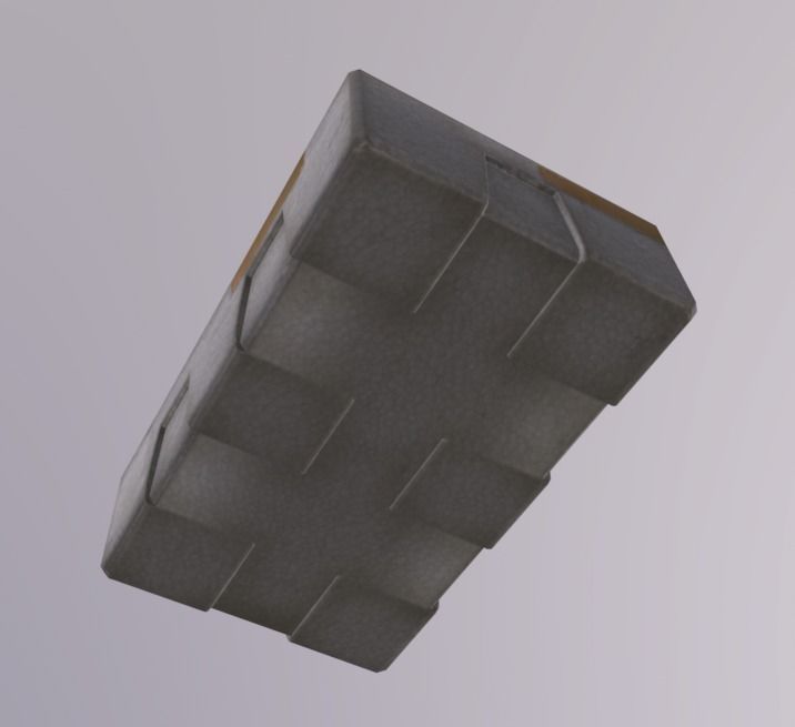 PolystyreneBox Low-poly 3D model_3